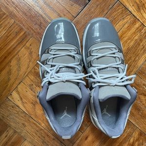 Kids Gray low Jordan 11s